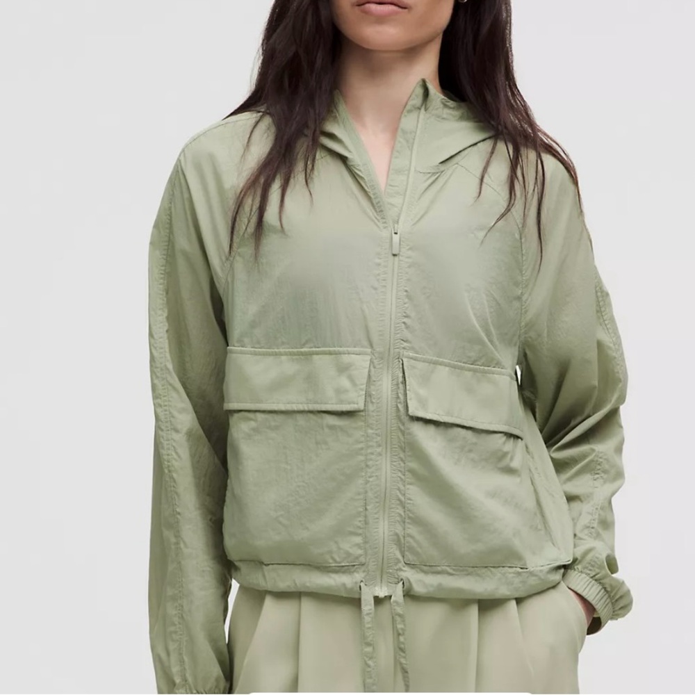 Lululemon Athletica Green Utility Jacket with Relaxed Fit